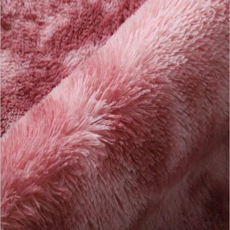 White Fluffy Hall Carpet Modern Living Room Bedroom Home Decor Large Mats Thickened Non-Slip Girl Children's Room Pink Furry Rug