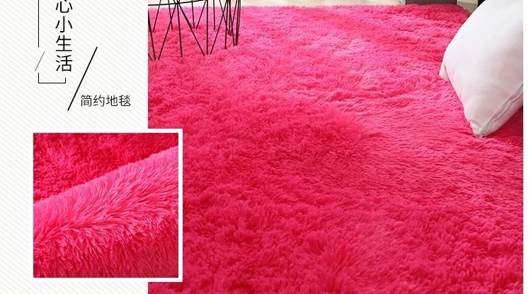 White Fluffy Hall Carpet Modern Living Room Bedroom Home Decor Large Mats Thickened Non-Slip Girl Children's Room Pink Furry Rug