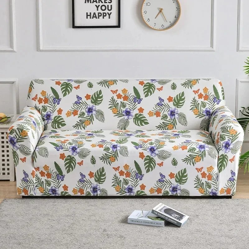 1pc Flower Printed Elastic Sofa Cover Antidirty Spandex Sofa Cover Furniture Protector for Bedroom Office Living Room Home Decor 1pc Flower Printed Elastic Sofa Cover Antidirty Spandex Sofa Cover Furniture Protector for Bedroom Office Living Room Home Decor