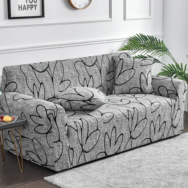 1pc Flower Printed Elastic Sofa Cover Antidirty Spandex Sofa Cover Furniture Protector for Bedroom Office Living Room Home Decor 1pc Flower Printed Elastic Sofa Cover Antidirty Spandex Sofa Cover Furniture Protector for Bedroom Office Living Room Home Decor