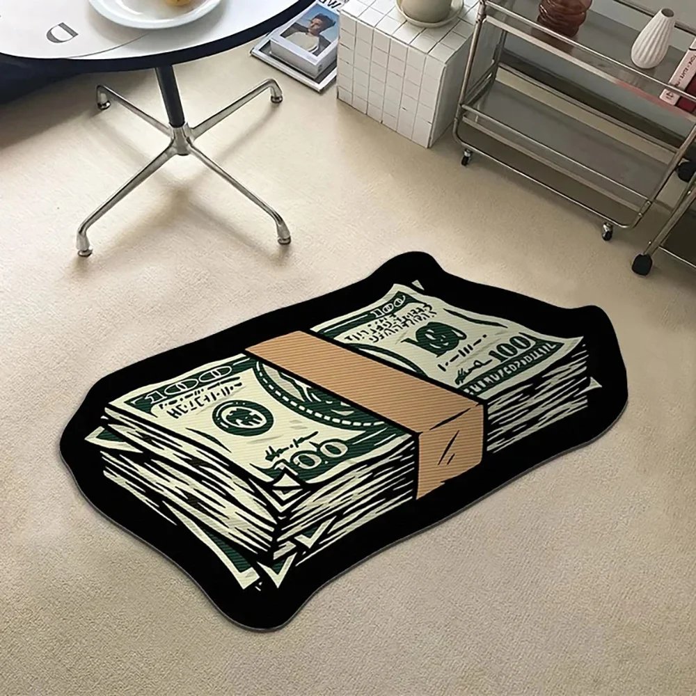 VIKAMA Flannel Carpet Cartoon Dollar Entry Door Mat Entryway Rug Entry Rug Non-slip Mat Washable Dirty Resistant Home Decor VIKAMA Flannel Carpet Cartoon Dollar Entry Door Mat Entryway Rug Entry Rug Non-slip Mat Washable Dirty Resistant Home Decor