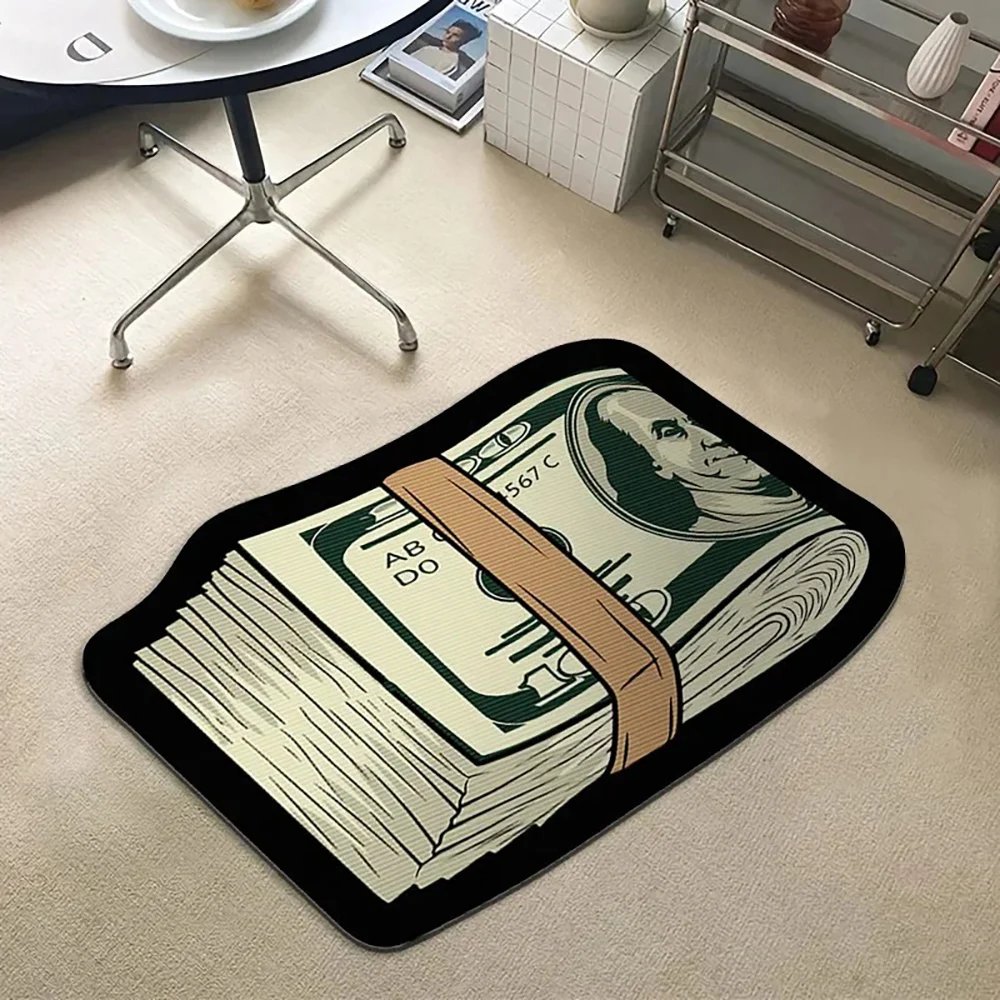 VIKAMA Flannel Carpet Cartoon Dollar Entry Door Mat Entryway Rug Entry Rug Non-slip Mat Washable Dirty Resistant Home Decor VIKAMA Flannel Carpet Cartoon Dollar Entry Door Mat Entryway Rug Entry Rug Non-slip Mat Washable Dirty Resistant Home Decor