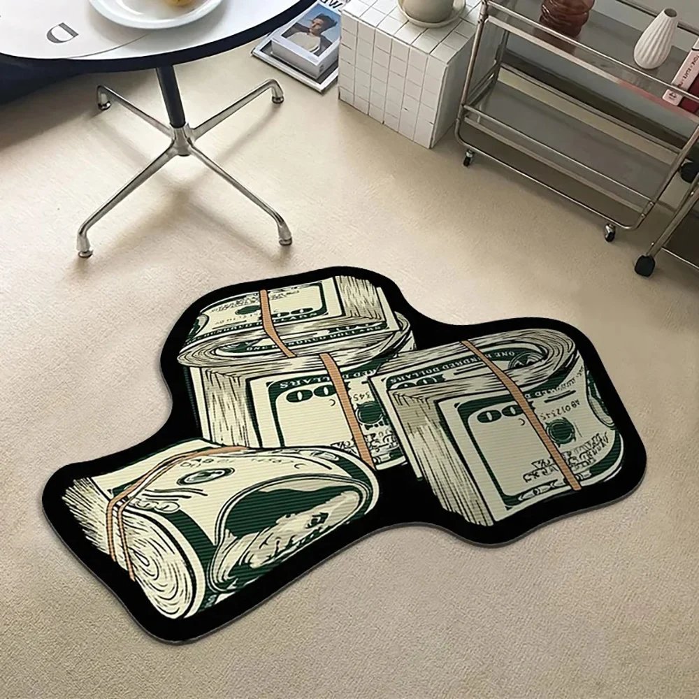 VIKAMA Flannel Carpet Cartoon Dollar Entry Door Mat Entryway Rug Entry Rug Non-slip Mat Washable Dirty Resistant Home Decor VIKAMA Flannel Carpet Cartoon Dollar Entry Door Mat Entryway Rug Entry Rug Non-slip Mat Washable Dirty Resistant Home Decor
