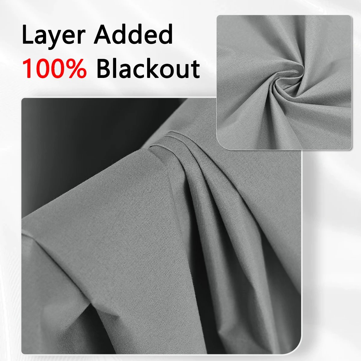 1panel Solid 100% Blackout Curtains with Grommets, Total Privacy Drapes for Bedroom, Living Room, Home Decor