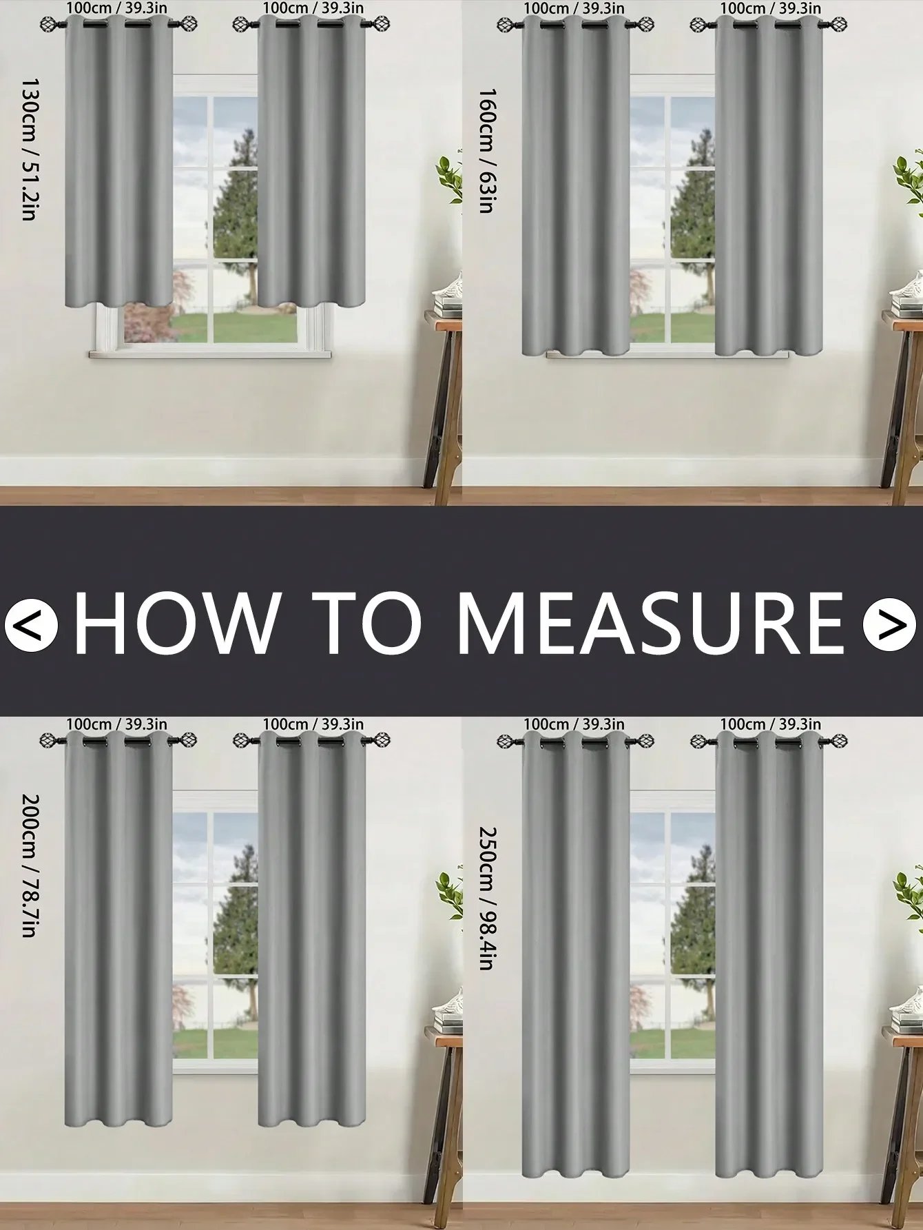 1panel Solid 100% Blackout Curtains with Grommets, Total Privacy Drapes for Bedroom, Living Room, Home Decor