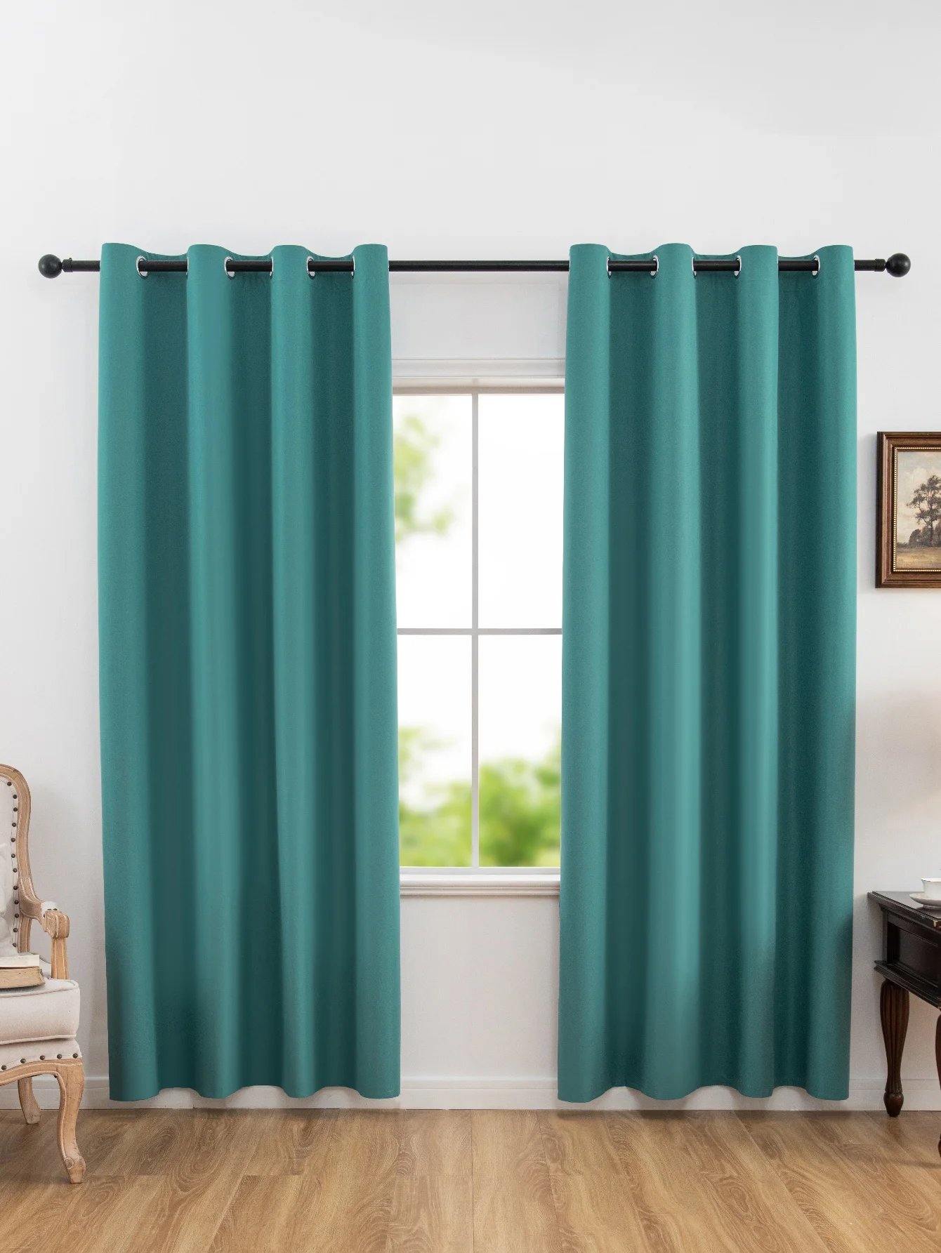 1panel Solid 100% Blackout Curtains with Grommets, Total Privacy Drapes for Bedroom, Living Room, Home Decor 1panel Solid 100% Blackout Curtains with Grommets, Total Privacy Drapes for Bedroom, Living Room, Home Decor