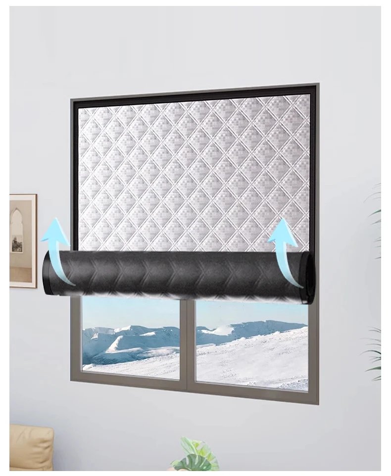 Winter warm curtains, insulated windproof sealed windows, cold proof and insulated, screen windows，Shading, sound insulation