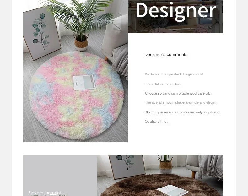Super Soft Plush Round Rug Mat Fluffy White Carpets For Living Room Home Decor Bedroom Kid Room Decoration Salon Thick Pile Rug Super Soft Plush Round Rug Mat Fluffy White Carpets For Living Room Home Decor Bedroom Kid Room Decoration Salon Thick Pile Rug