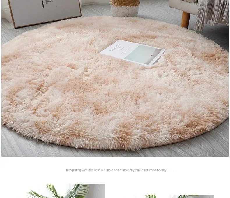Super Soft Plush Round Rug Mat Fluffy White Carpets For Living Room Home Decor Bedroom Kid Room Decoration Salon Thick Pile Rug Super Soft Plush Round Rug Mat Fluffy White Carpets For Living Room Home Decor Bedroom Kid Room Decoration Salon Thick Pile Rug
