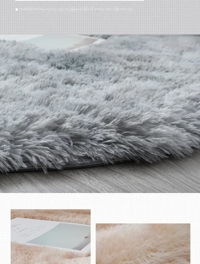 Super Soft Plush Round Rug Mat Fluffy White Carpets For Living Room Home Decor Bedroom Kid Room Decoration Salon Thick Pile Rug Super Soft Plush Round Rug Mat Fluffy White Carpets For Living Room Home Decor Bedroom Kid Room Decoration Salon Thick Pile Rug