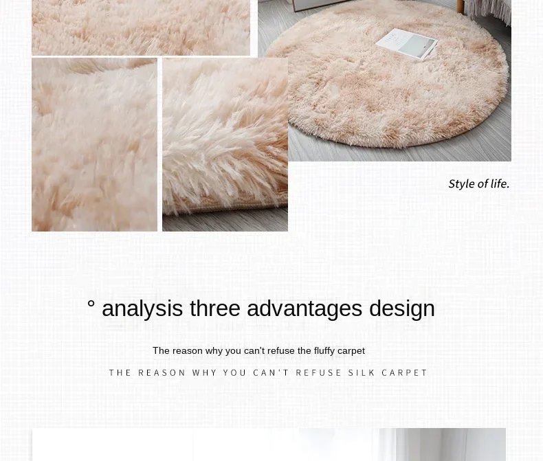 Super Soft Plush Round Rug Mat Fluffy White Carpets For Living Room Home Decor Bedroom Kid Room Decoration Salon Thick Pile Rug Super Soft Plush Round Rug Mat Fluffy White Carpets For Living Room Home Decor Bedroom Kid Room Decoration Salon Thick Pile Rug