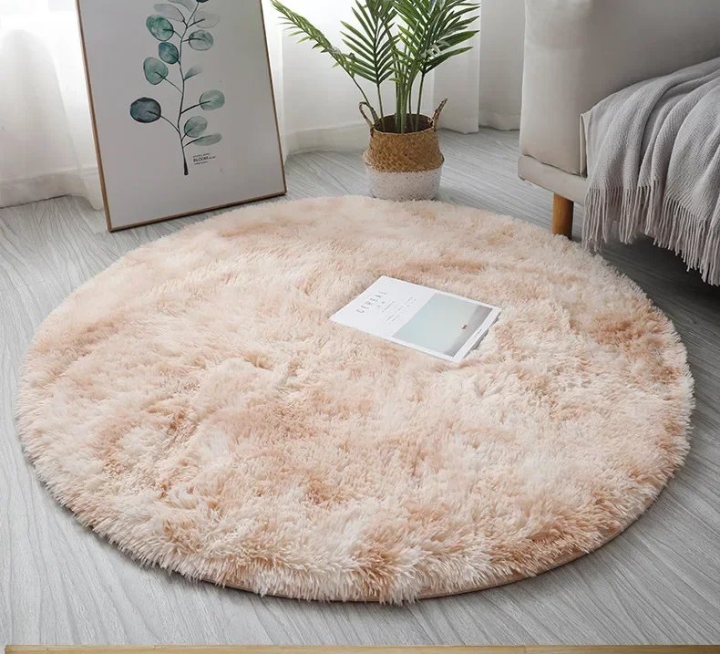 Super Soft Plush Round Rug Mat Fluffy White Carpets For Living Room Home Decor Bedroom Kid Room Decoration Salon Thick Pile Rug Super Soft Plush Round Rug Mat Fluffy White Carpets For Living Room Home Decor Bedroom Kid Room Decoration Salon Thick Pile Rug