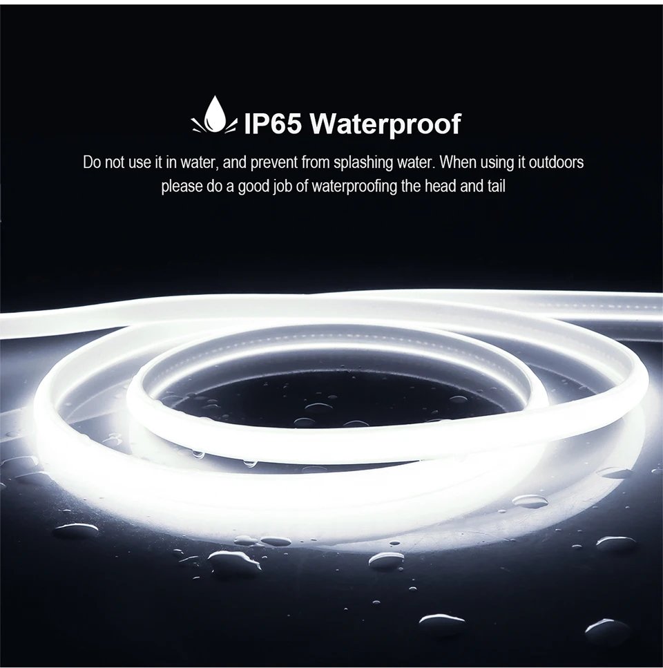 Waterproof Best Under Cabinet Light Kitchen COB LED Light with Button Switch Cord 220V 110V EU / US Plug Strip Lamp for cocina