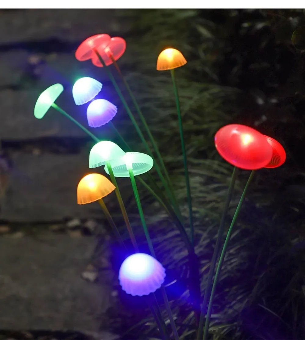 1/2/3/4PCS LED Solar Outdoor Jellyfish Swaying Lights Waterproof Garden RGB Mushroom Lawns Lamp for Patio Yard Garden Decoration 1/2/3/4PCS LED Solar Outdoor Jellyfish Swaying Lights Waterproof Garden RGB Mushroom Lawns Lamp for Patio Yard Garden Decoration