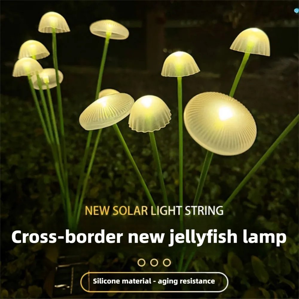 1/2/3/4PCS LED Solar Outdoor Jellyfish Swaying Lights Waterproof Garden RGB Mushroom Lawns Lamp for Patio Yard Garden Decoration 1/2/3/4PCS LED Solar Outdoor Jellyfish Swaying Lights Waterproof Garden RGB Mushroom Lawns Lamp for Patio Yard Garden Decoration