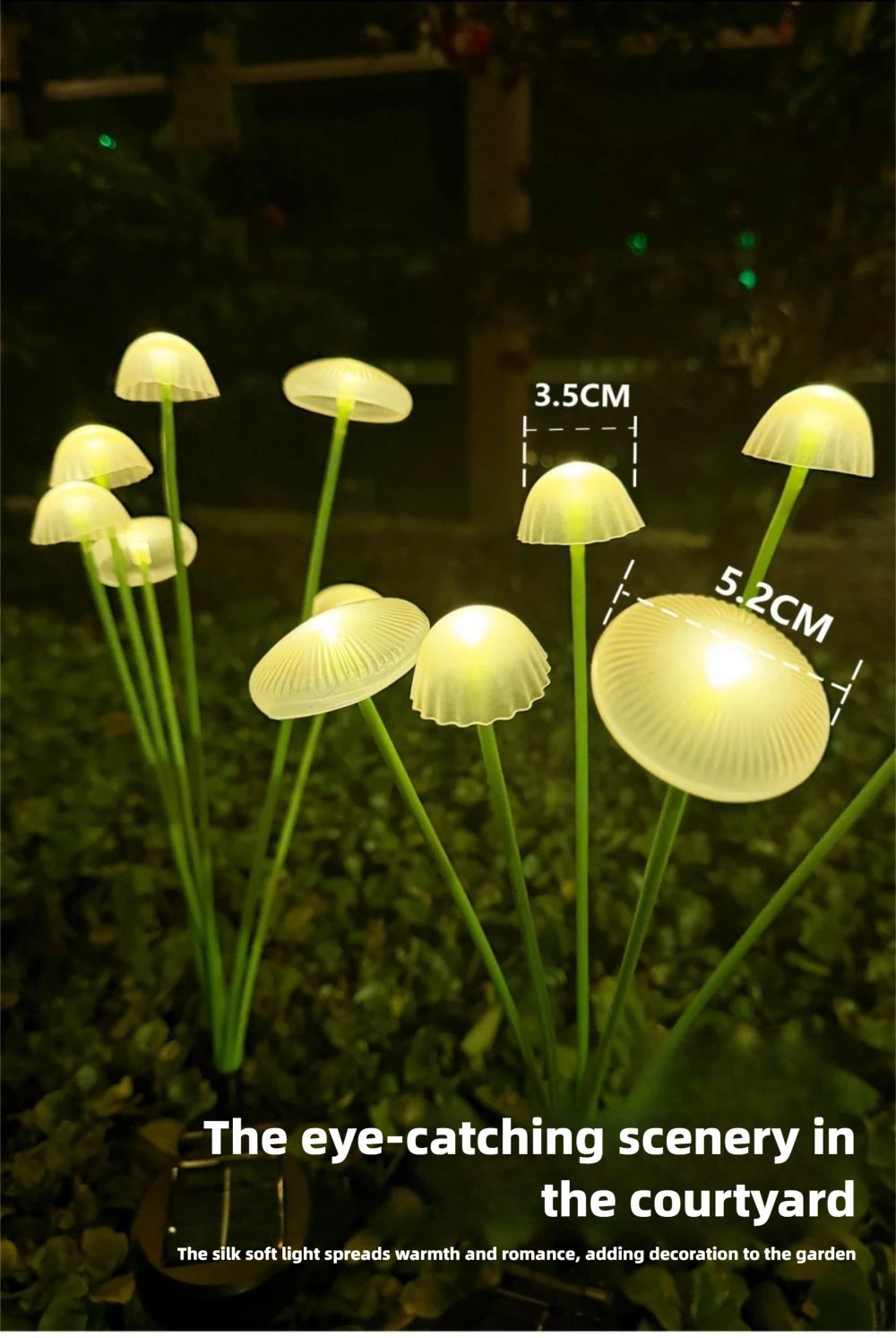 1/2/3/4PCS LED Solar Outdoor Jellyfish Swaying Lights Waterproof Garden RGB Mushroom Lawns Lamp for Patio Yard Garden Decoration 1/2/3/4PCS LED Solar Outdoor Jellyfish Swaying Lights Waterproof Garden RGB Mushroom Lawns Lamp for Patio Yard Garden Decoration