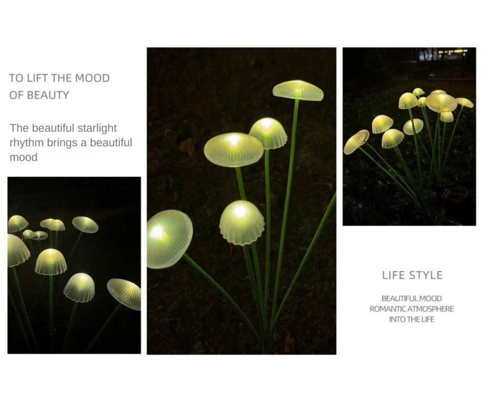 1/2/3/4PCS LED Solar Outdoor Jellyfish Swaying Lights Waterproof Garden RGB Mushroom Lawns Lamp for Patio Yard Garden Decoration 1/2/3/4PCS LED Solar Outdoor Jellyfish Swaying Lights Waterproof Garden RGB Mushroom Lawns Lamp for Patio Yard Garden Decoration