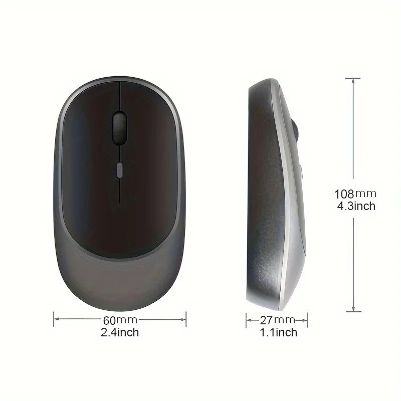 Wireless Mouse Rechargeable Mouse Gamer Dual Modes Bluetooth-compatible 2.4G USB Mice For Laptop Pad Tablet PC Macbook Mause
