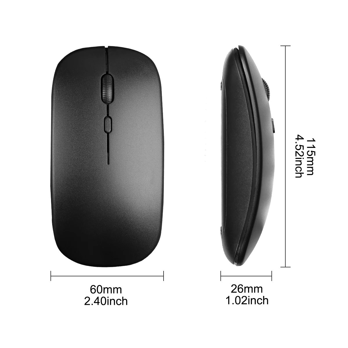 Bluetooth-compatible Mouse Wireless Mouse Silent Computer Mice Portable Working Gaming Mouse for Laptop iPad Air Pro Tablet PC