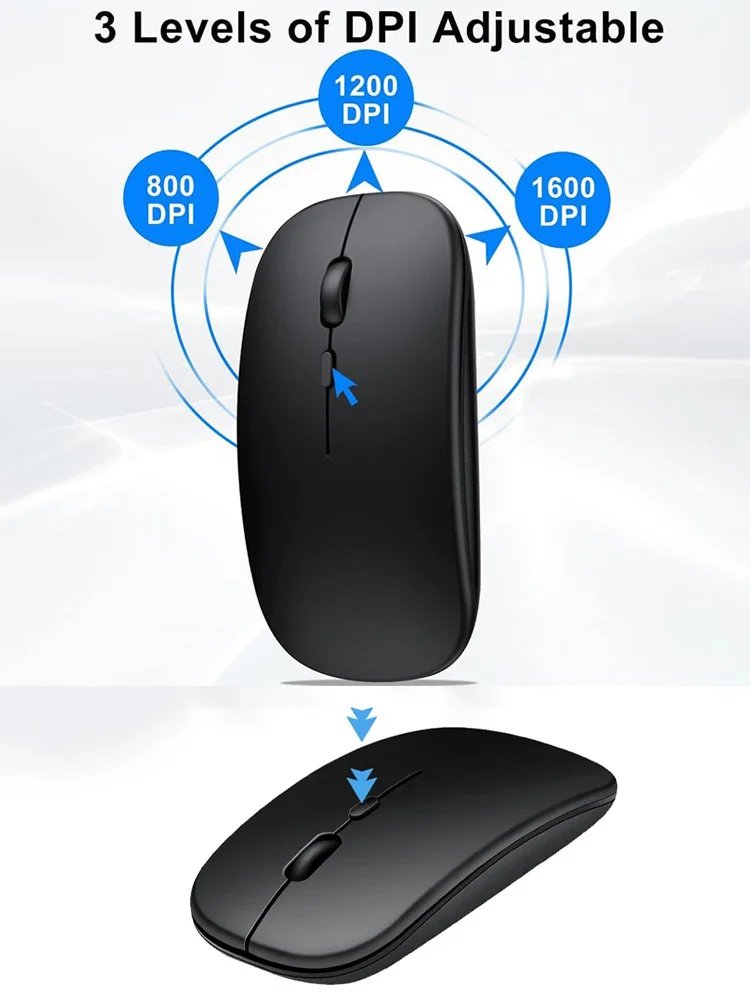 Silent Bluetooth Mouse Marcaron Computer Laptop Optical Mouse Wireless for iPad Samsung Xiaomi Lenovo Tablet Universal Mice