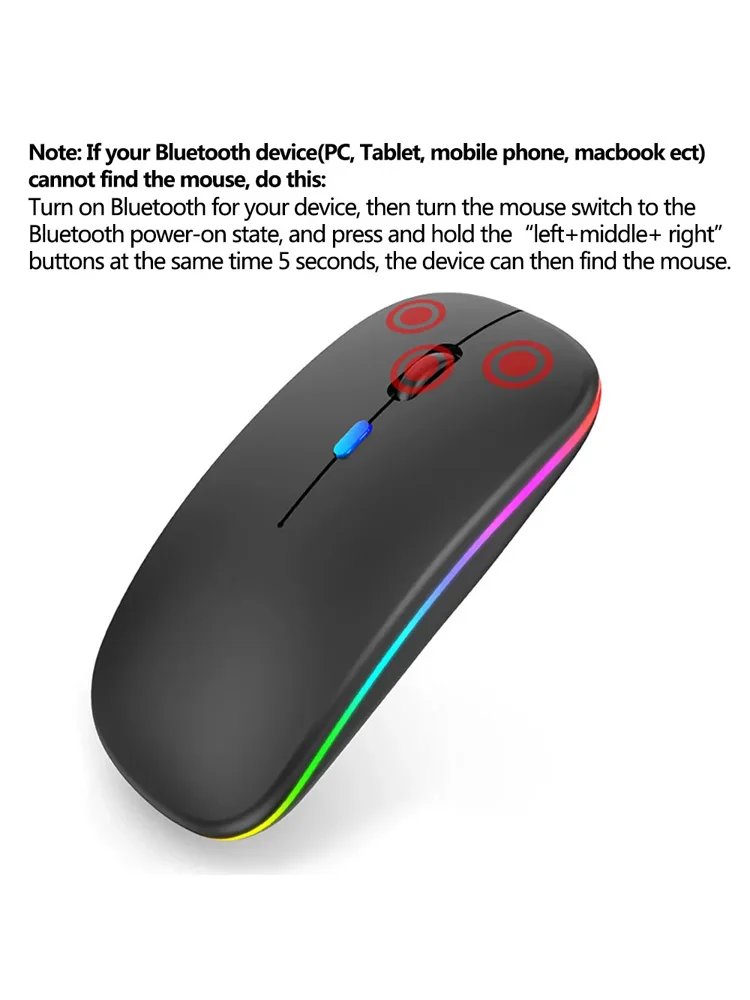 Silent Bluetooth Mouse Marcaron Computer Laptop Optical Mouse Wireless for iPad Samsung Xiaomi Lenovo Tablet Universal Mice