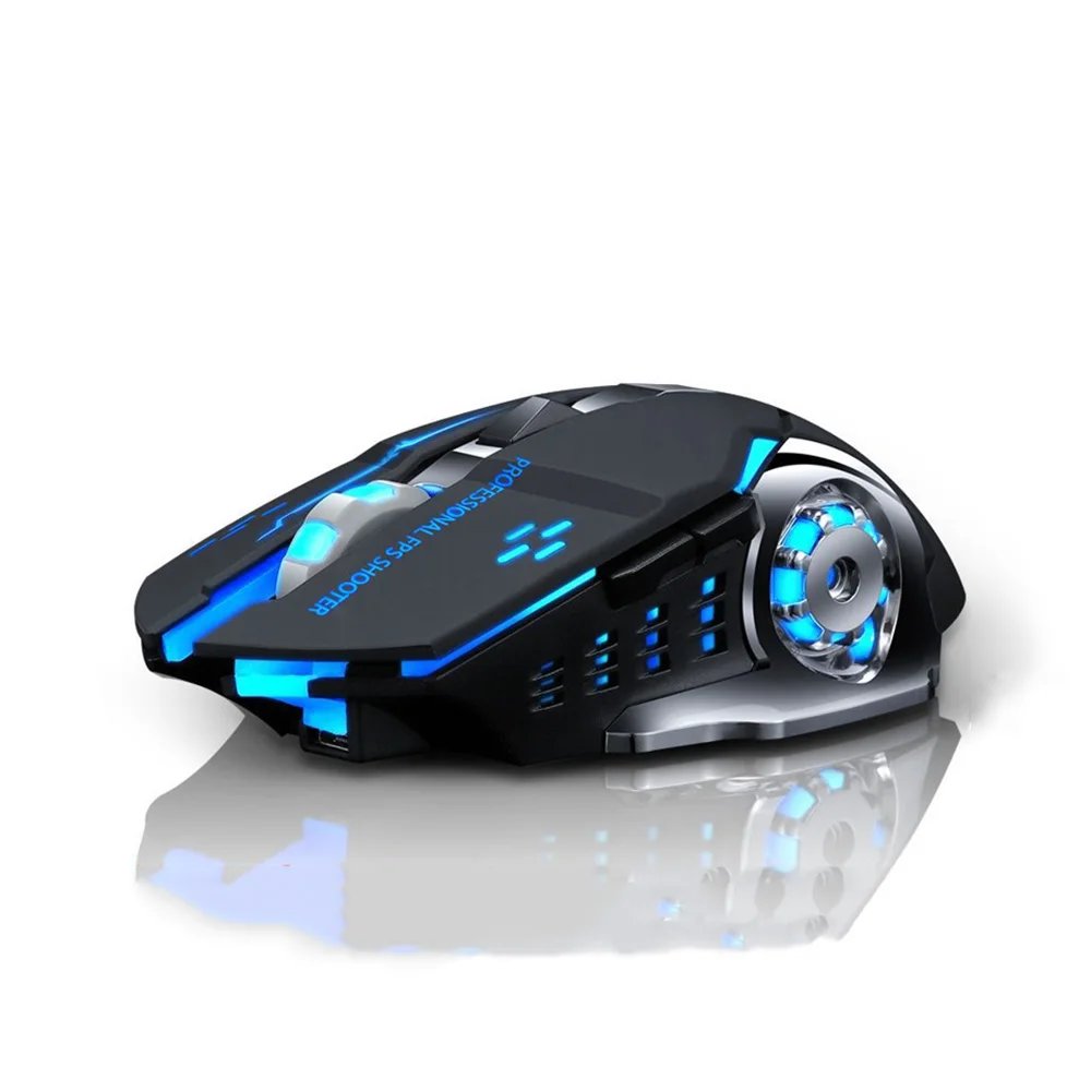 Rechargeable Wireless Mouse Gaming Computer Silent Bluetooth Mouse 2.4G USB Mechanical Backlight PC Gamer Mouse For Computer