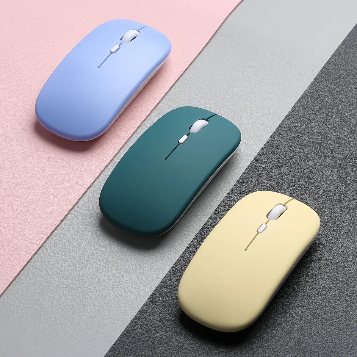 Bluetooth-compatible Mouse Wireless Mouse Silent Computer Mice Portable Working Gaming Mouse for Laptop iPad Air Pro Tablet PC