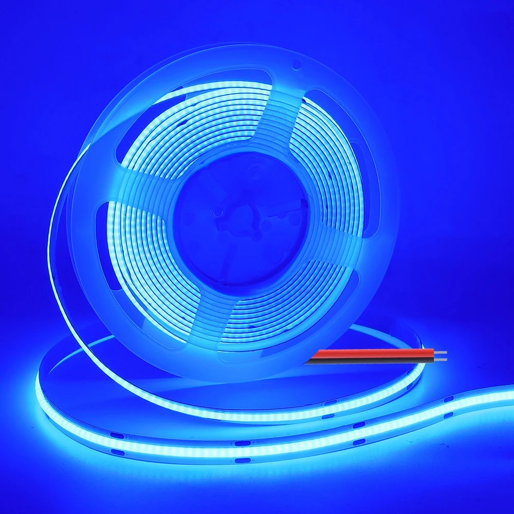 3mm 5mm 8mm PCB COB LED Strip Light 5V 12V 24V 320LEDs/m High Brightness Flexible Tape Warm Natural White Red Green Blue 0.5m 5m