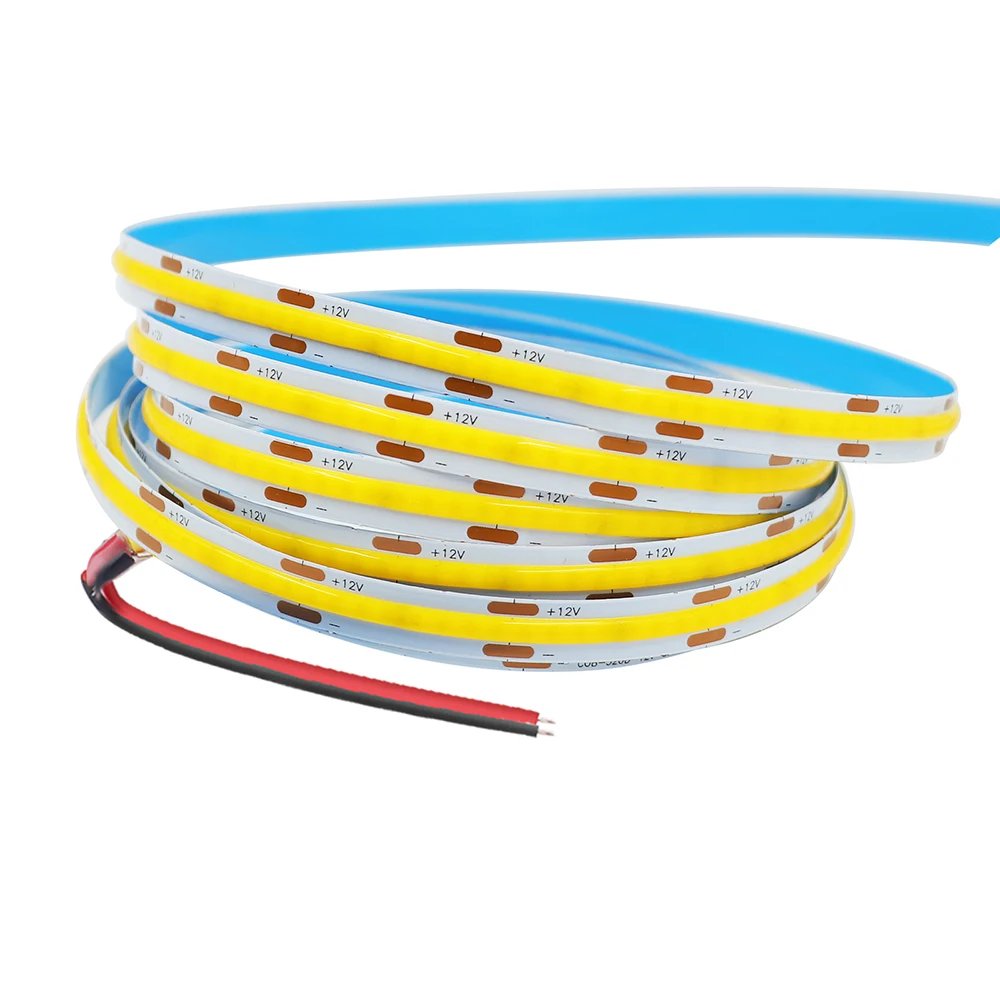3mm 5mm 8mm PCB COB LED Strip Light 5V 12V 24V 320LEDs/m High Brightness Flexible Tape Warm Natural White Red Green Blue 0.5m 5m