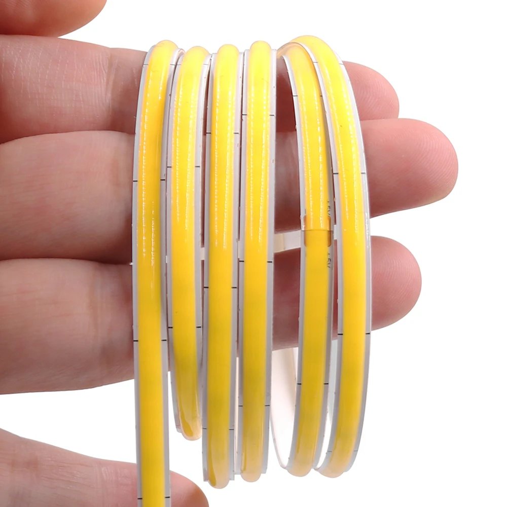 3mm 5mm 8mm PCB COB LED Strip Light 5V 12V 24V 320LEDs/m High Brightness Flexible Tape Warm Natural White Red Green Blue 0.5m 5m