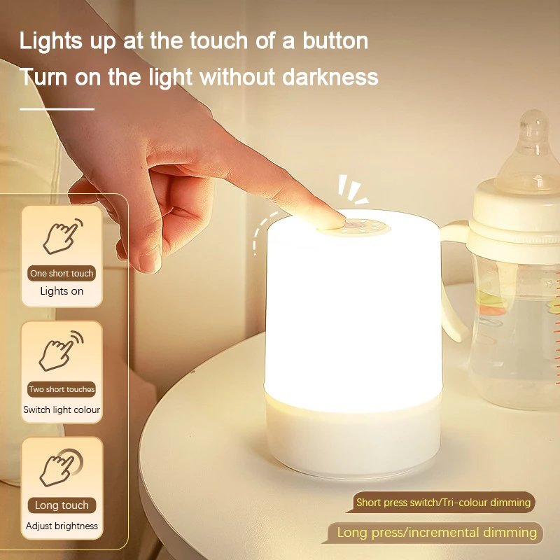 Bedside Led Night Lights Dimmable Charging Desktop Night Lamps Bedroom Bedside Lighting Decoration Touch Reading Led Table Lamps Bedside Led Night Lights Dimmable Charging Desktop Night Lamps Bedroom Bedside Lighting Decoration Touch Reading Led Table Lamps