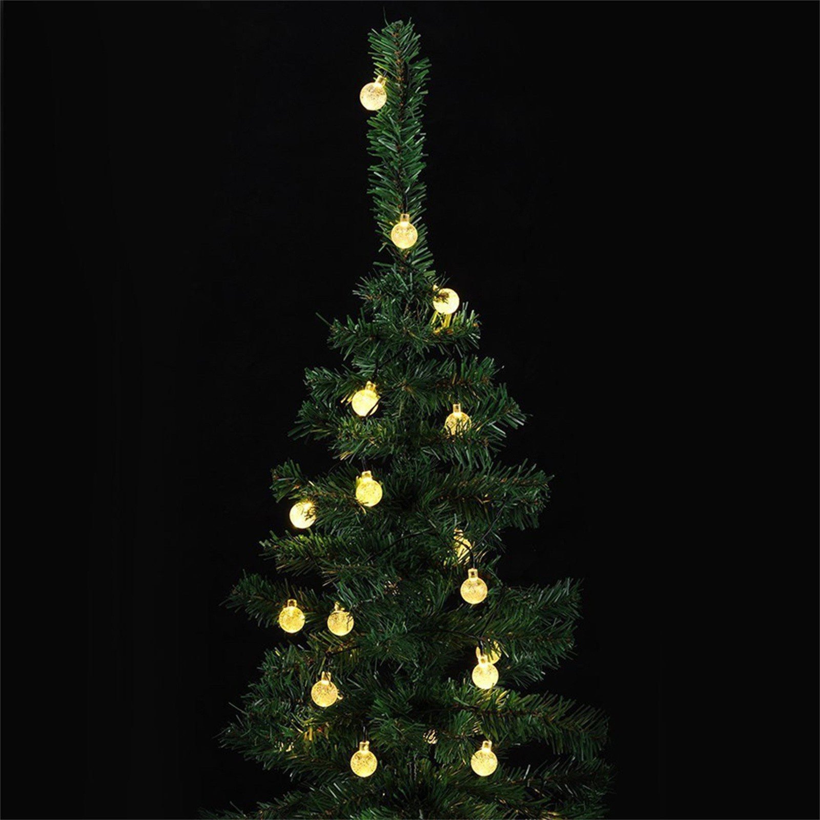 Solar Bubble Balls Lamp String Lights Outdoor Water Drops Outdoor Waterproof Orb Christmas Lights Patio Holiday Party