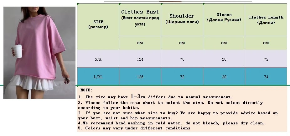 Hirsionsan Summer Casual Oversized T-shirts Women 100% Cotton Pink Loose Tees 2025 New Cusual Solid O Neck Female Aesthetic Tops